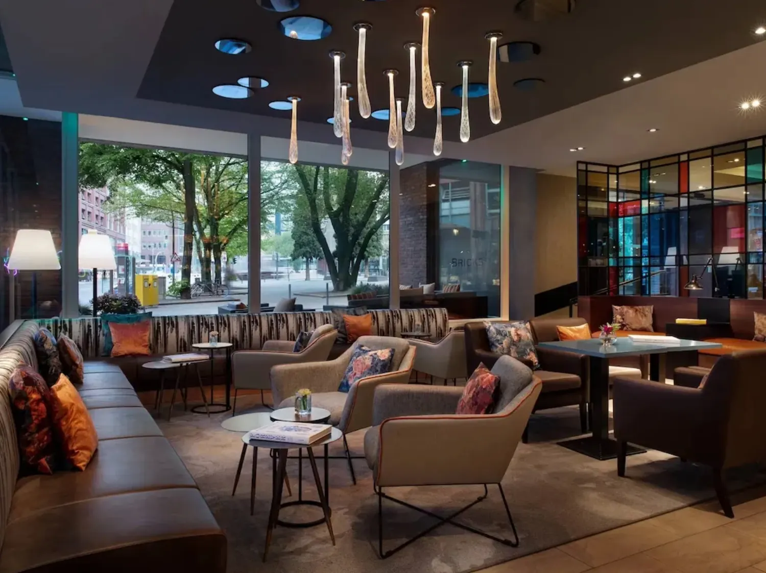 Hotel bar and lounge public space design