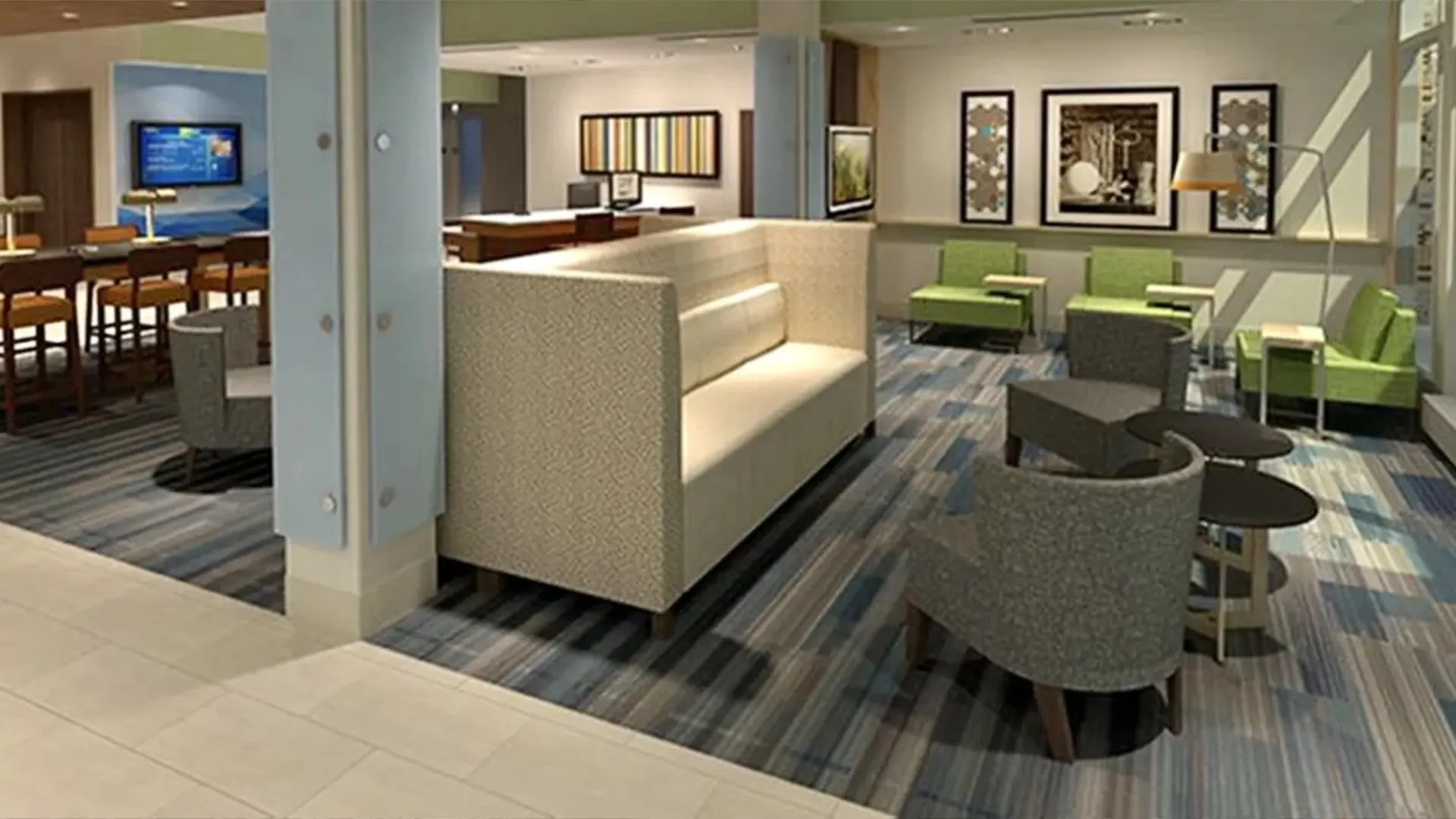 Tru by Hilton: Specifying Lobby & 'The Hive' Public Space Furniture